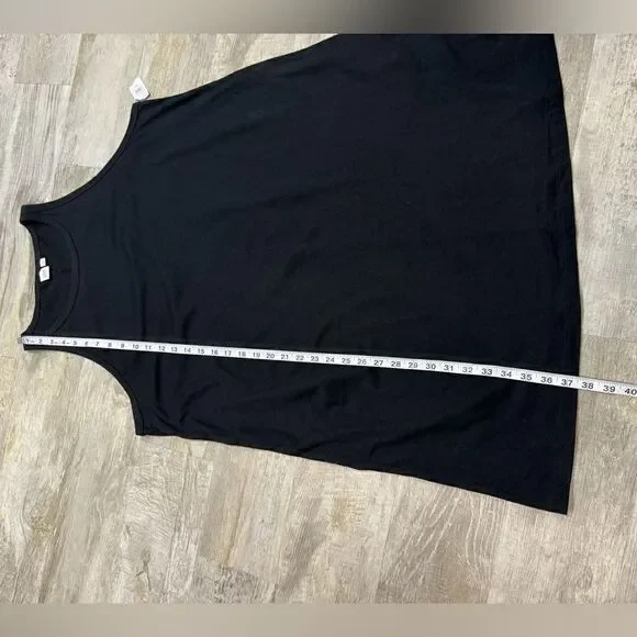 NWT Gap Sleeveless Transitional Flattering Racerback Knit Dress Black XXL 18 - Picture 3 of 9